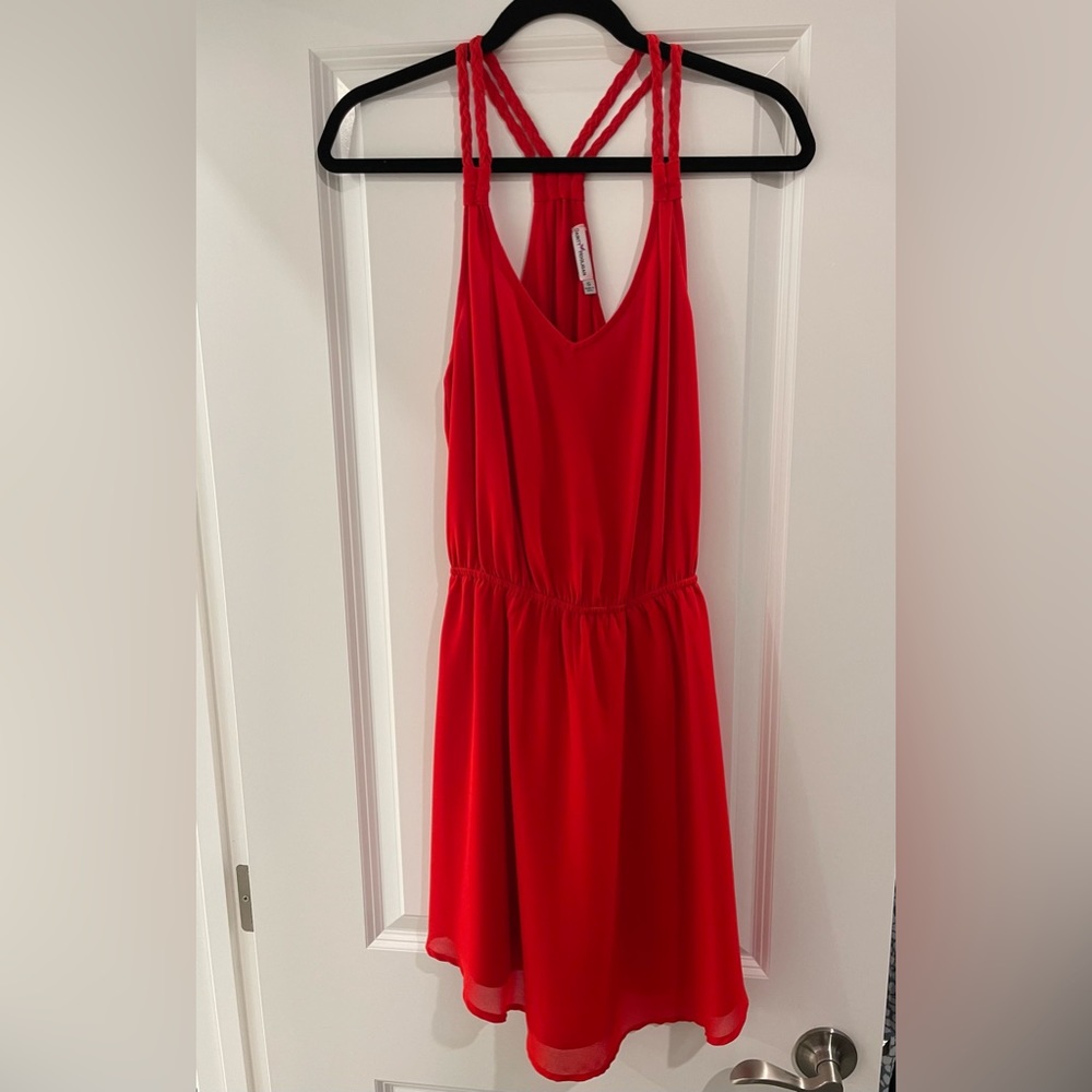 Women’s red dress